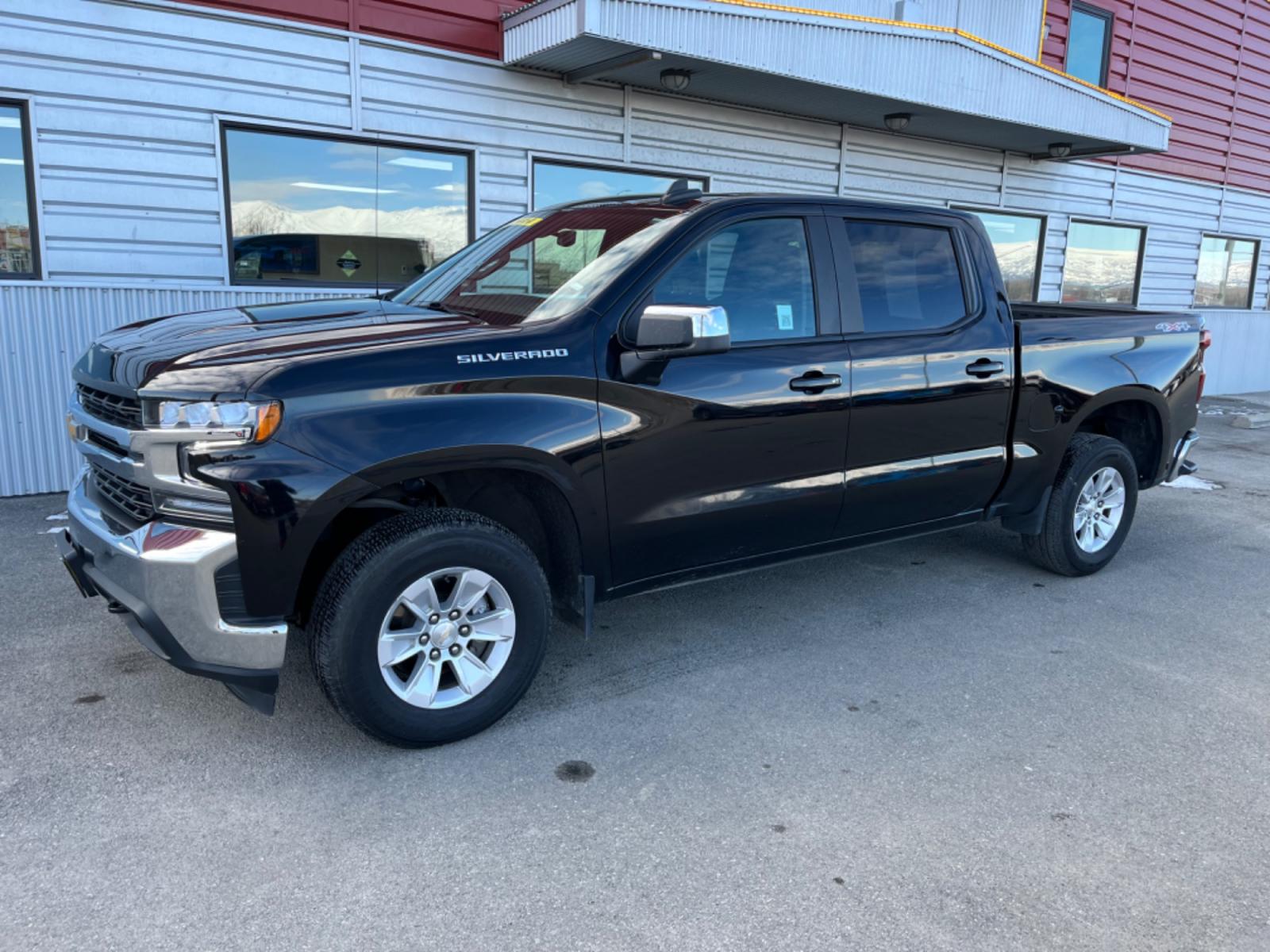 2021 BLACK /Black CHEVROLET SILVERADO 1500 LT (1GCUYDED2MZ) with an 5.3L engine, Automatic transmission, located at 1960 Industrial Drive, Wasilla, 99654, (907) 274-2277, 61.573475, -149.400146 - Photo #0